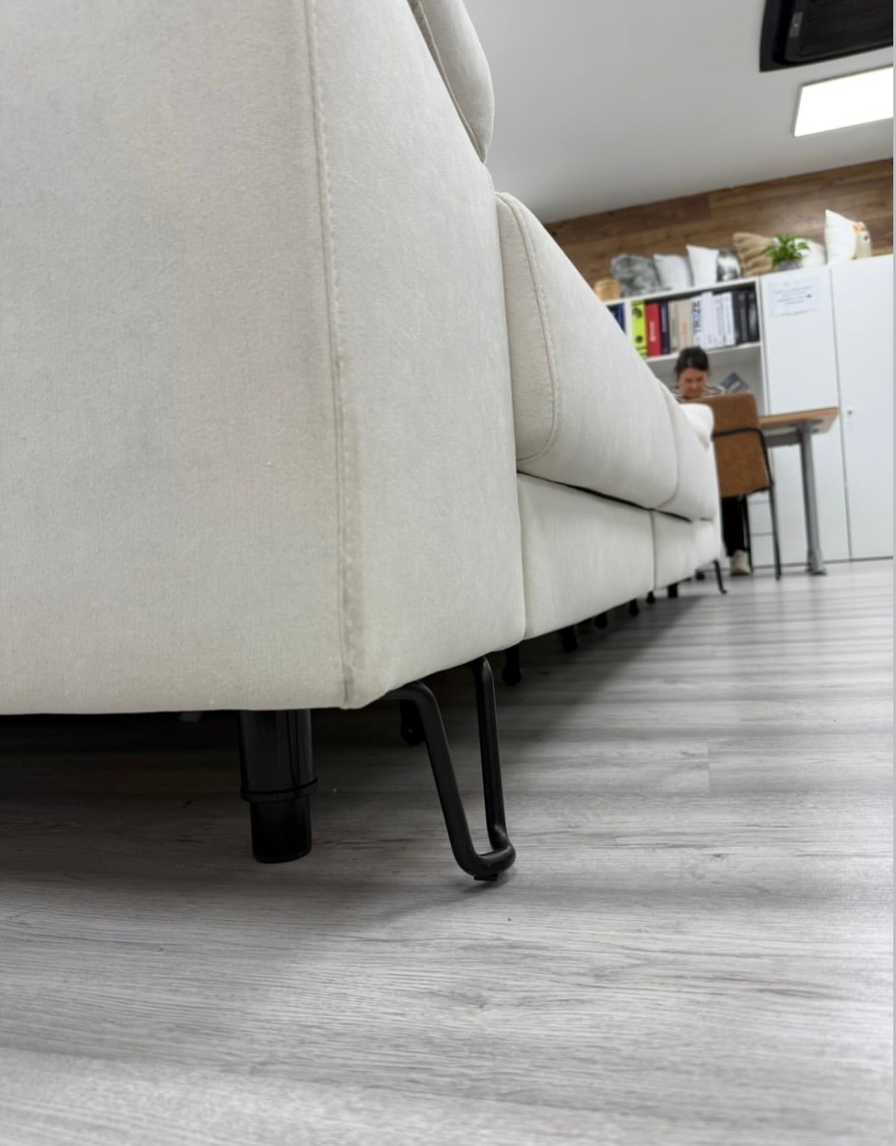 Sofa efecto nube blanco roto