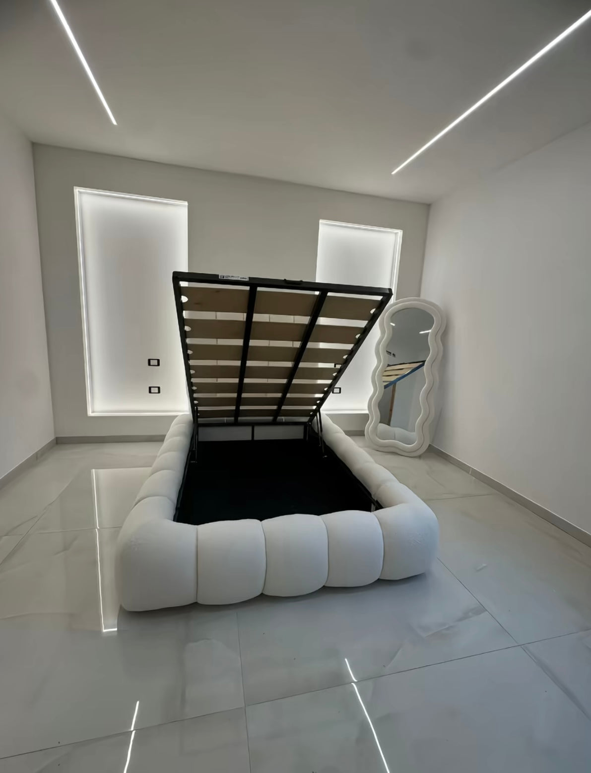 Pack habitación somier/cabecero canape/ espejo de pie